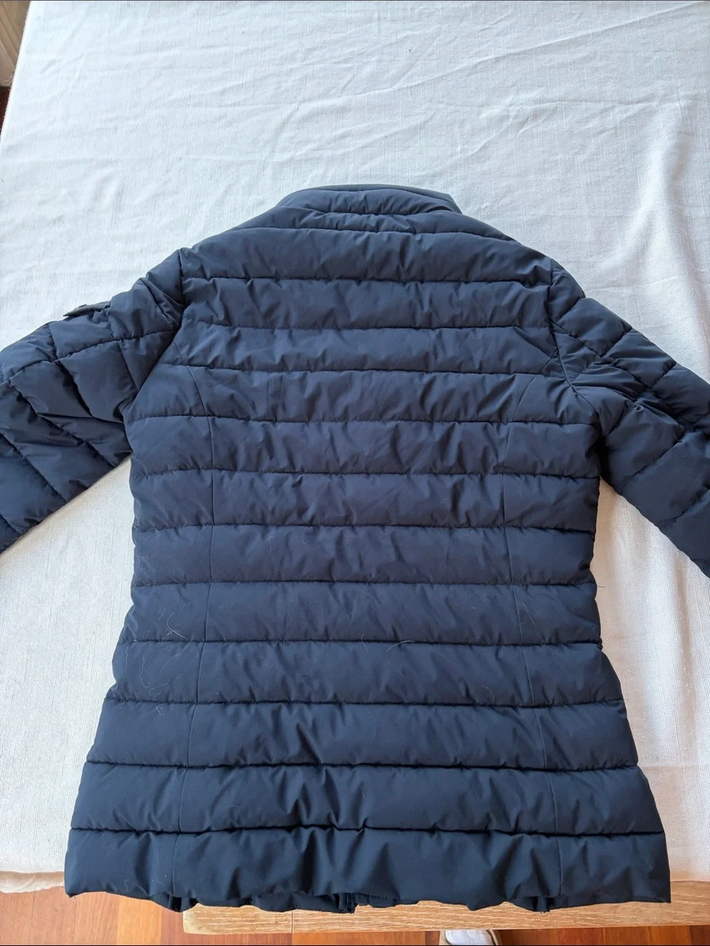 Ralph Lauren Women’s Navy Quilted Puffer with Gold RL Logo